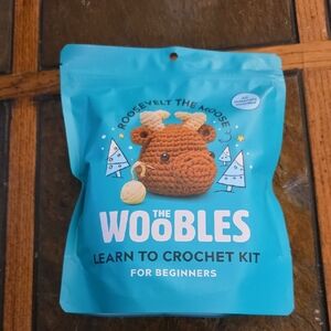 The Woobles Crochet Kit - Brown Moose